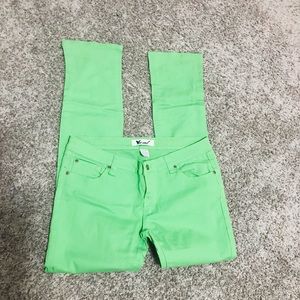 WET SEAL size 13 cotton spandex green pants